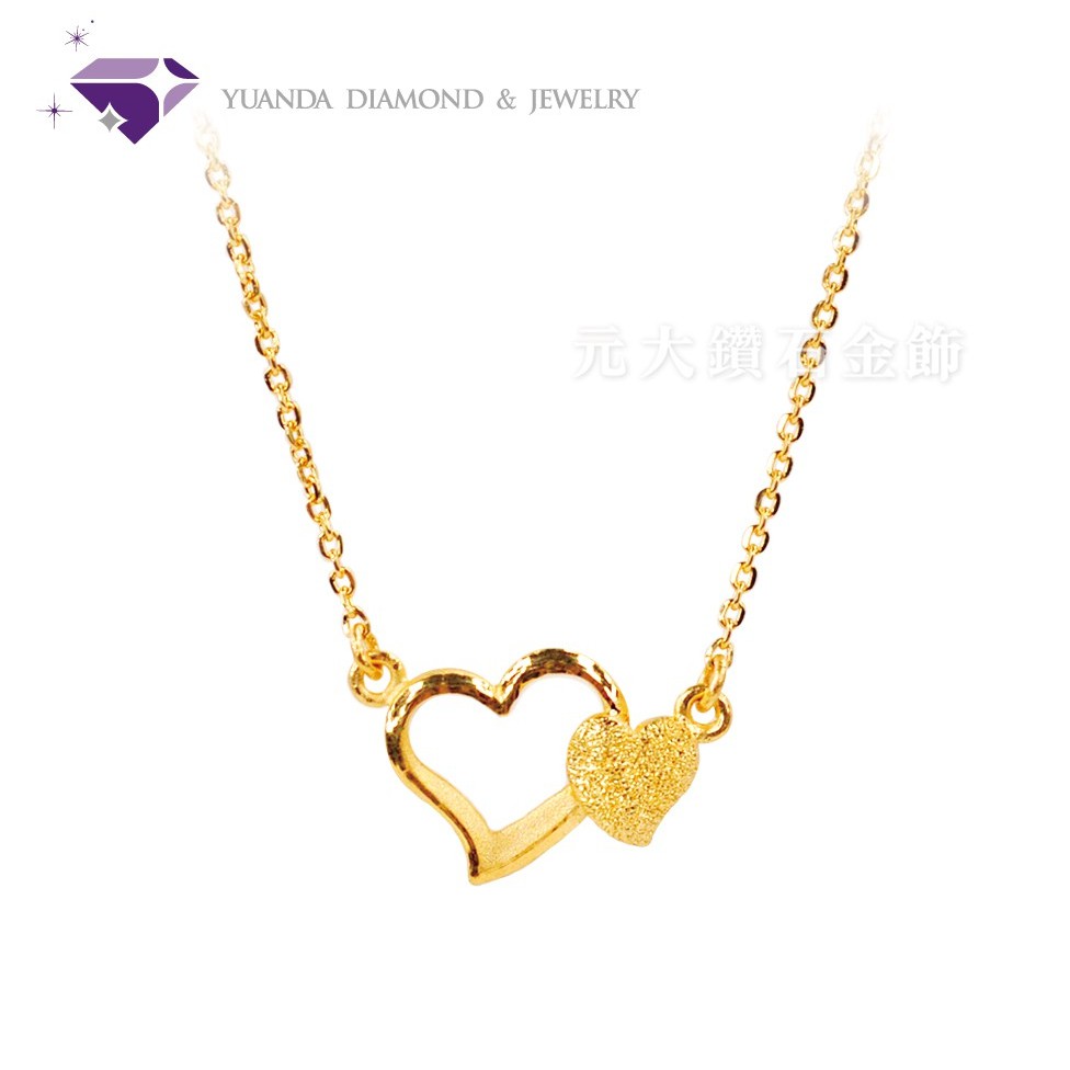 【元大珠寶】『甜蜜』黃金項鍊女款鎖骨鍊套鍊-純金99999國家標準4-0012