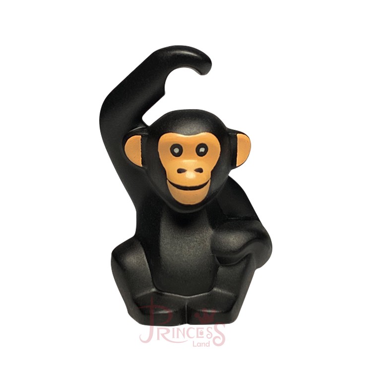 公主樂糕殿 LEGO 樂高 8805 絕版 動物 黑猩猩 猴子 黑色 95327pb01 27-6 (B1-M1)