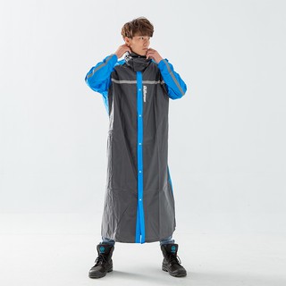 Outperform 奧德蒙 頂峰背包前開式連身雨衣 藍黑 雨衣 一件式雨衣 雨衣《淘帽屋》
