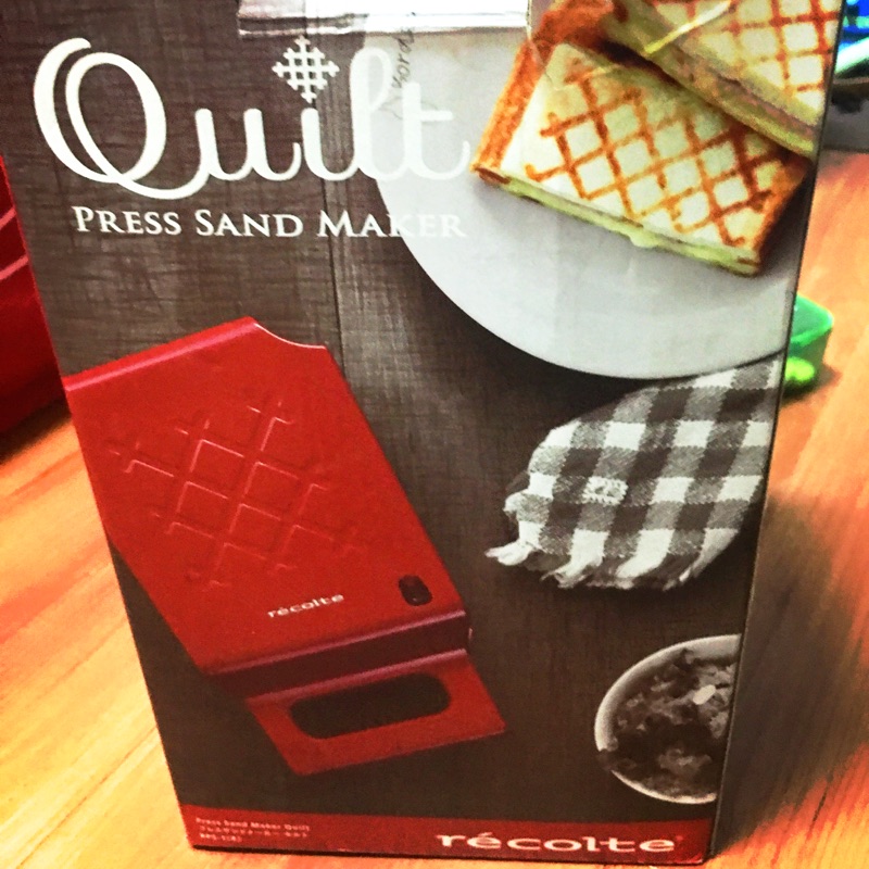【日本麗克特Recolte】Quilt 格子三明治機(甜心紅)