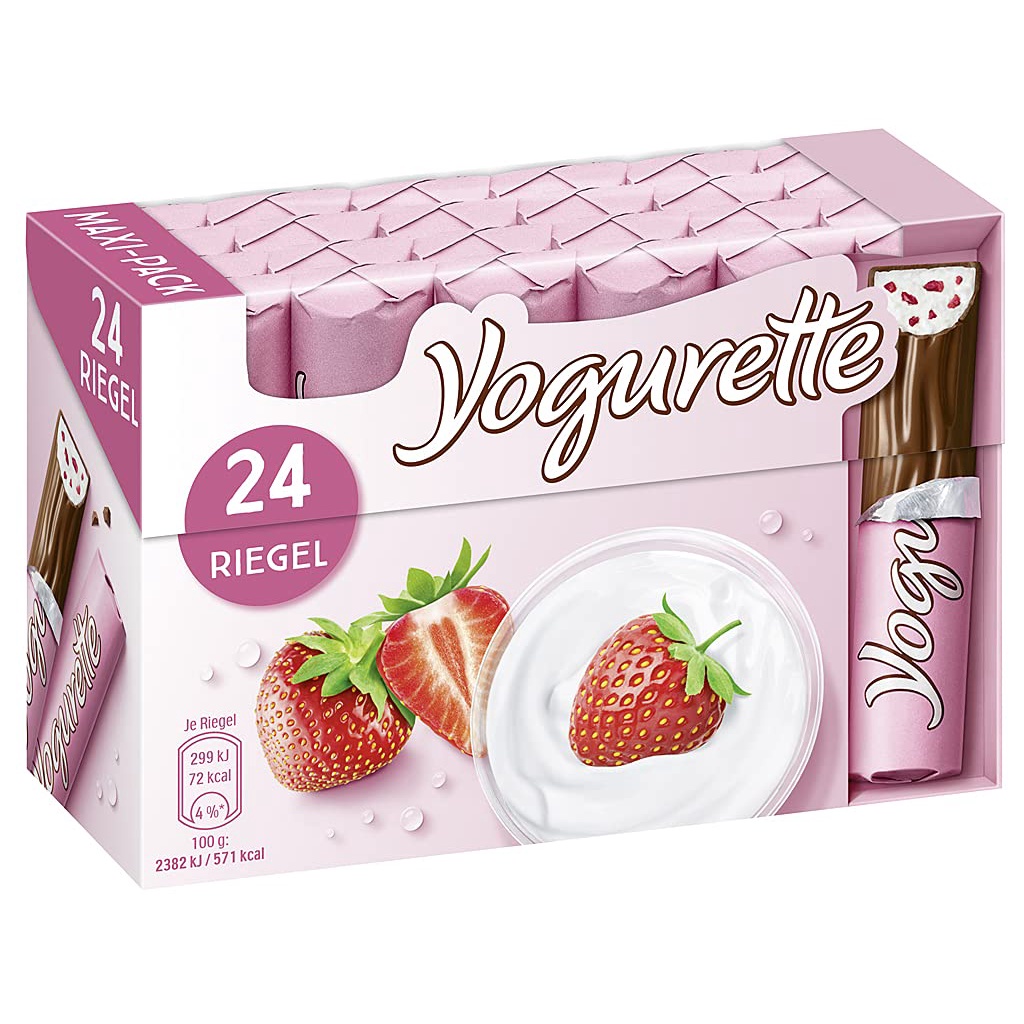 🇩🇪 Yogurette 草莓優格夾心巧克力 24入 【賴著不走&amp;歐洲代購】