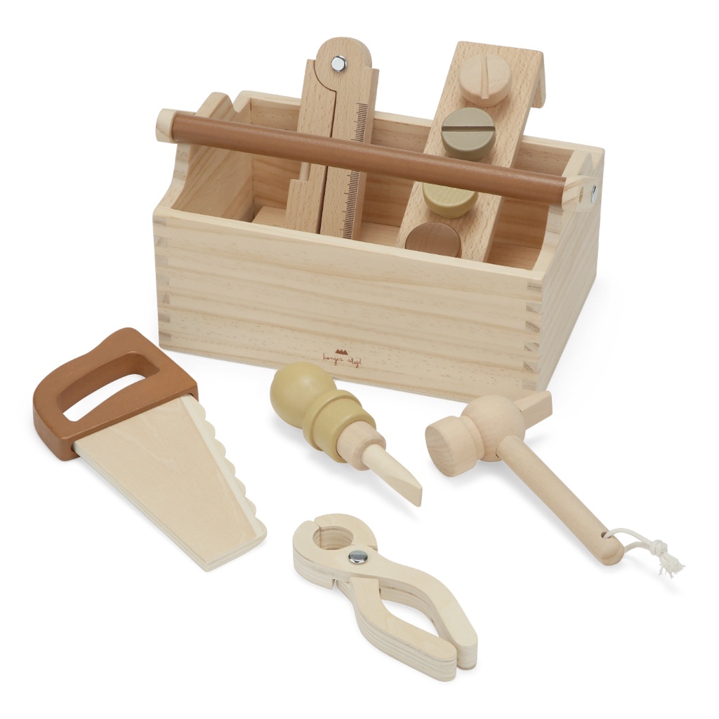 🥨 現貨 丹麥品牌 🇩🇰Konges Sløjd 木製玩具 工具箱 家家酒玩具 🍒