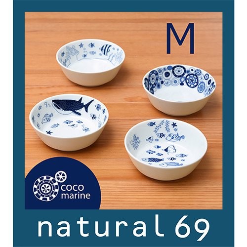 【玩潮日貨】*現貨*波佐見燒 Natural69 cocomarine 海底世界 11.5cm小碗 飯碗 小缽 M