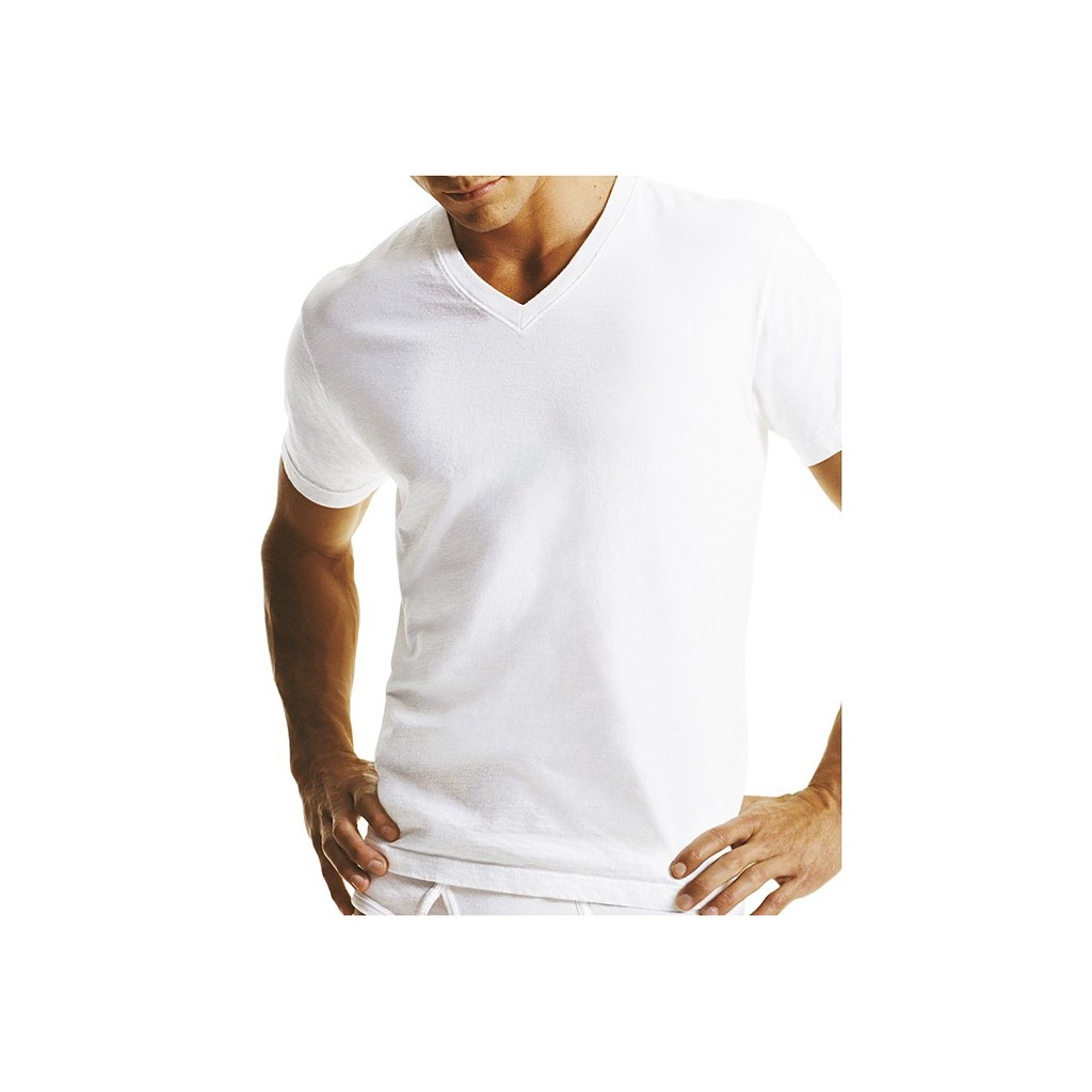 Calvin Klein 男V領短袖內衣--單件XL尺寸
