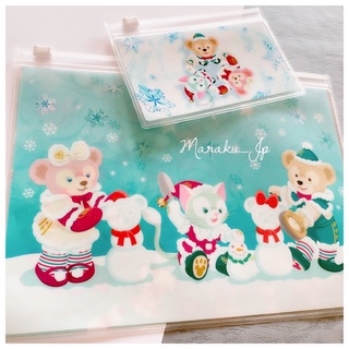 魔樂町JP日貨🎪日本海洋迪士尼樂園 聖誕節限定 達菲熊 雪莉玫 傑拉東尼 雪人 夾鏈袋 收納袋 袋子 密封袋