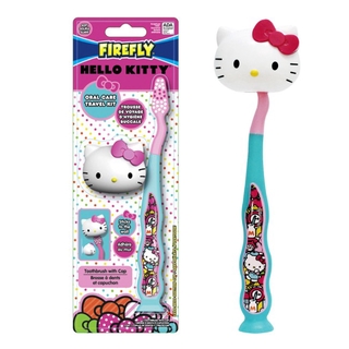 【美國 FIREFLY】HELLO KITTY兒童牙刷附造型刷蓋|