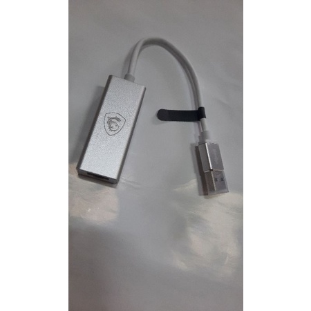 微星USB3.1 to RJ45 Adapter USB網卡 有線網路卡 鋁合金外殼 10/100/1000M
