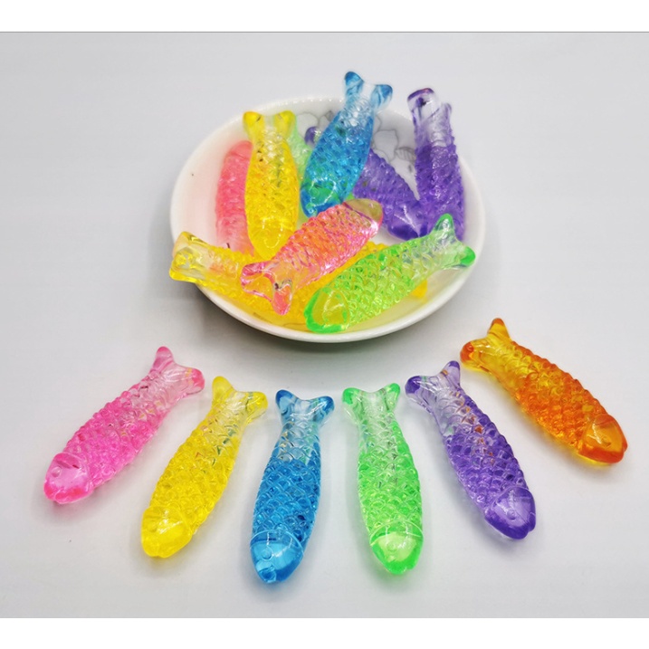 批發 現貨 大魚小魚 鯛魚燒 海洋 彩色 水晶 玩具 塑膠 寶石/玩具/擺飾/DIY/配件