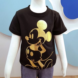 寶貝星空~日本童裝~日系童裝~西松屋童裝~Disney迪士尼金色米奇短袖上衣 短袖T恤18A011200