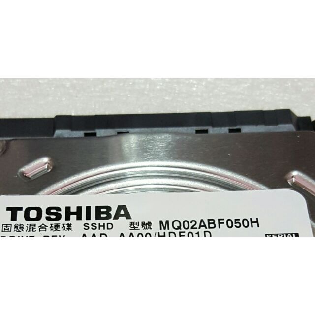 TOSHIBA SSHD 500GB 2.5吋 7mm MQ02ABF050H 5400RPM (二手良品）