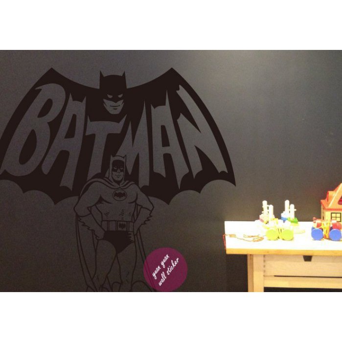 【源遠】HERO英雄-BATMAN蝙蝠俠【G-11】 壁貼 壁紙 小丑 美國 正義 紐約 蝙蝠車