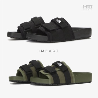 IMPACT The North Face Slide 黑 綠 魔鬼氈 輕便 涼鞋 拖鞋 北臉 北面