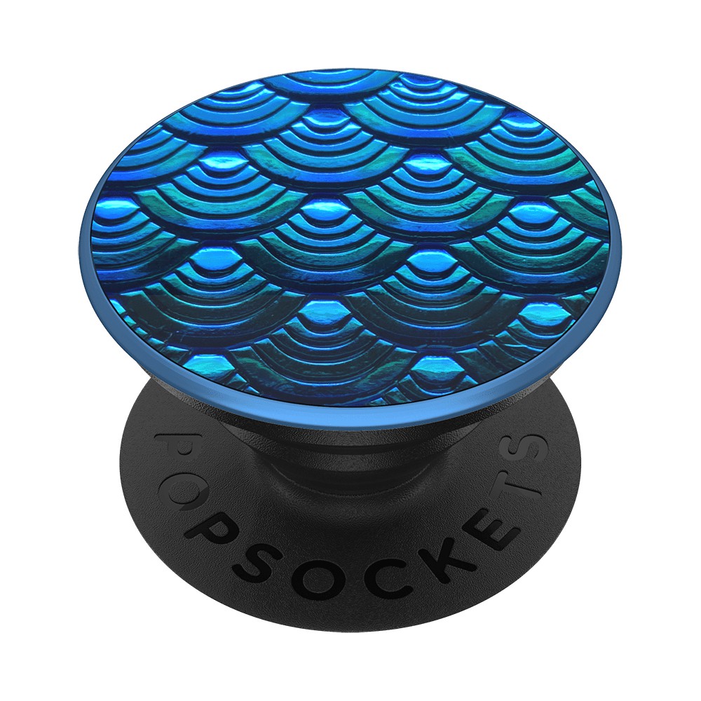 PopSockets 泡泡騷 手機支架 藍色美人魚 Iridescent Mermaid Wave  &lt;可替換泡泡帽&gt;