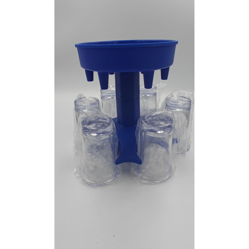 6 shot Glass dispenser 酒杯支架派對聚會遊戲工具 快速酒杯分配器