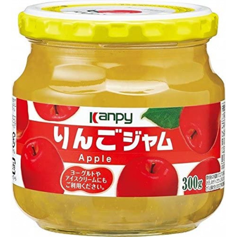 日本 加藤 kanpy 蘋果風味果醬 吐司抹醬 玻璃罐裝