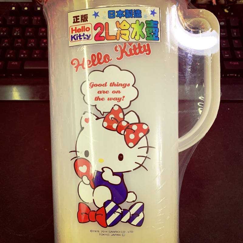 [雜物特賣] Hello Kitty 2L 冷水壺 RC-2010 三麗鷗 日本製 把手 加蓋 PP材質