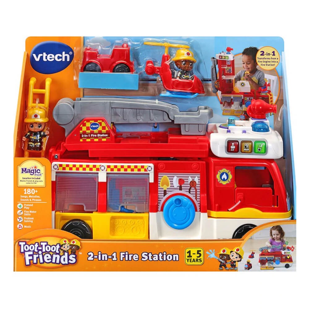 【英國 Vtech 】2合1消防英雄豪華救援組