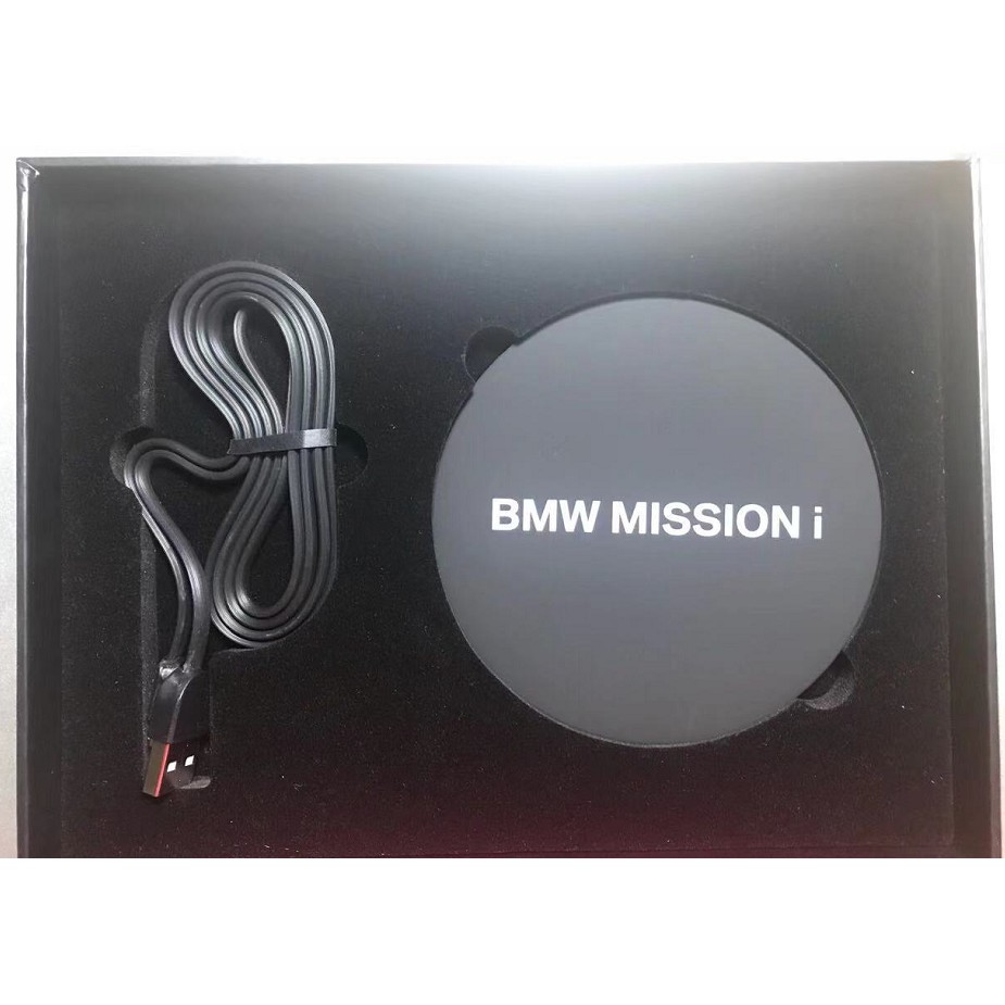 寶馬無線充電器寶馬無線充電盤BMW MISSION無線充電器精緻包裝