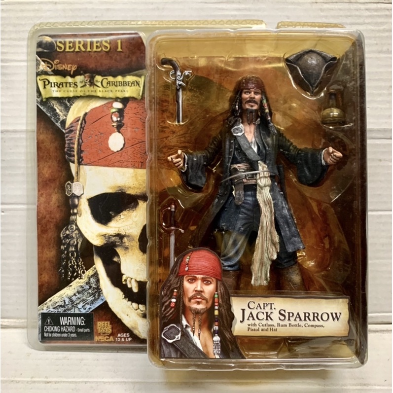 NECA Pirates of the Caribbean 神鬼奇航一代 Jack Sparrow /全新