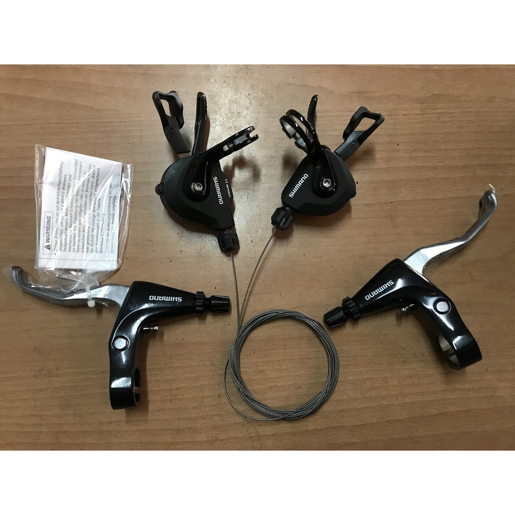 火雞Tth 原廠散裝Shimano SL-RS700+BL-R780平把公路車碳纖維撥桿 2x11速變速煞車把手組