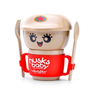 【美國Husk’s ware】稻殼天然無毒環保兒童餐具--迷你寶貝 (紅色)