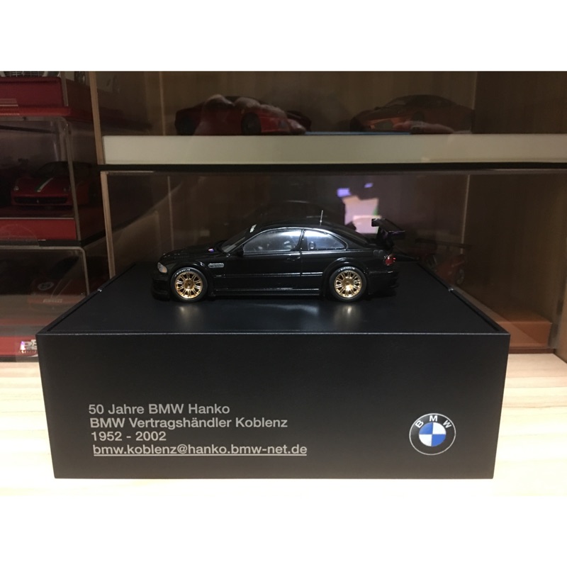 1 43 Minichamps Bmw E46 M3 Gtr Hanko 蝦皮購物