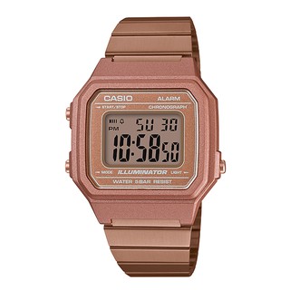 CASIO 卡西歐 (B650WC-5A) 【台灣原廠公司貨】復古文青風 鋼帶防水電子錶