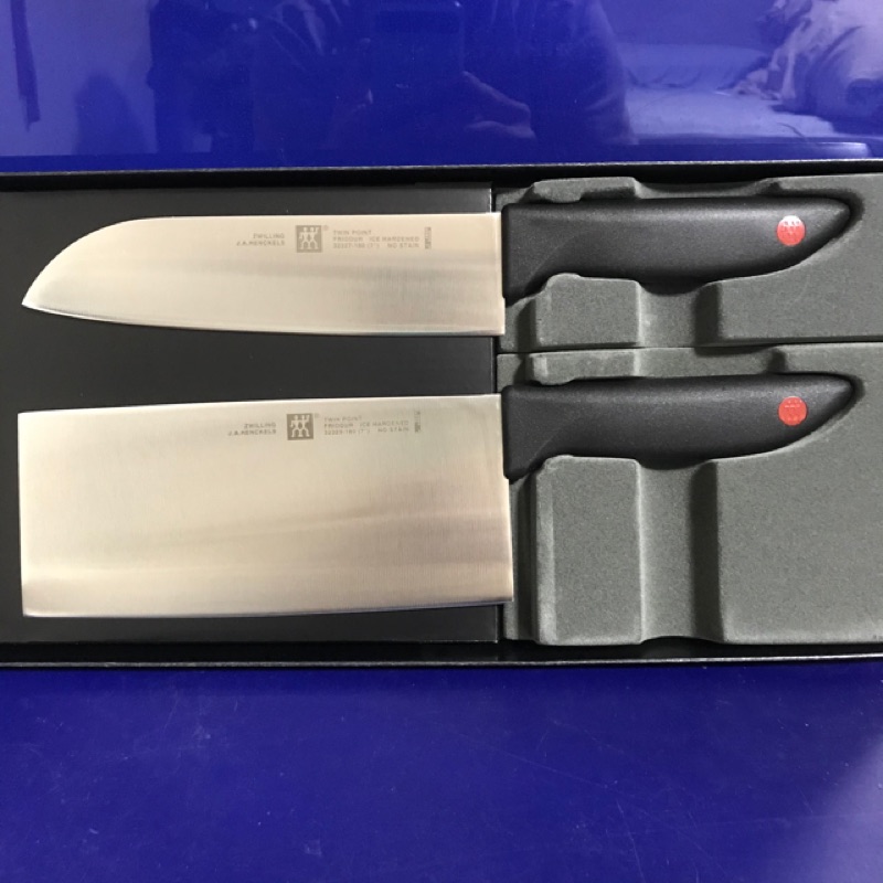德國雙人牌Zwilling 日式廚刀+中式片刀 雙刀組