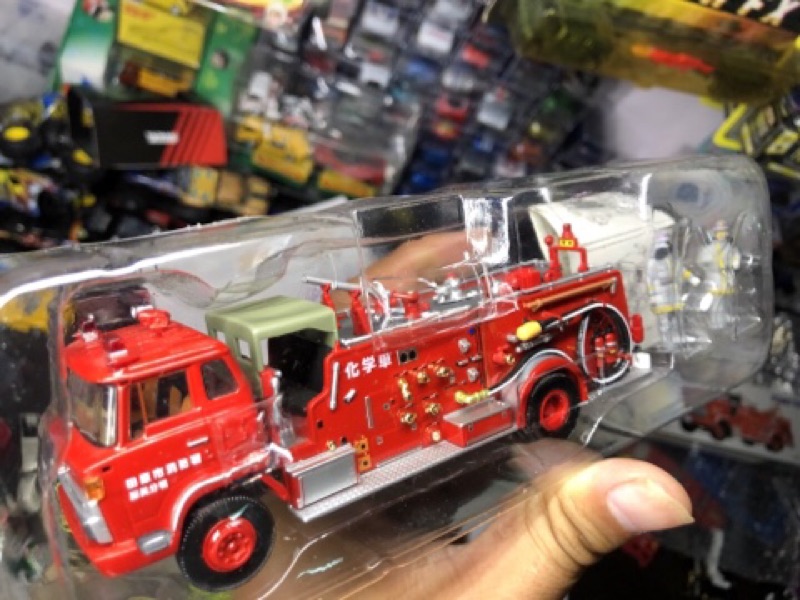 1 64 Tomica 多美tomytec Tlv Lv N36 日野化學消防車雲梯車人偶有損 蝦皮購物