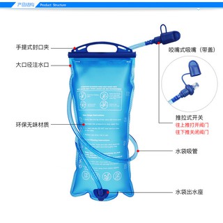 [ 22巷 ] 大開口背包加裝用 2公升飲水袋.提水袋
