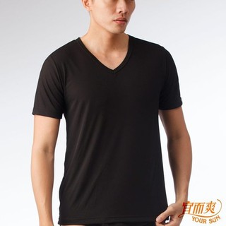 宜而爽 吸濕排汗速乾型男短袖衫黑 3件組