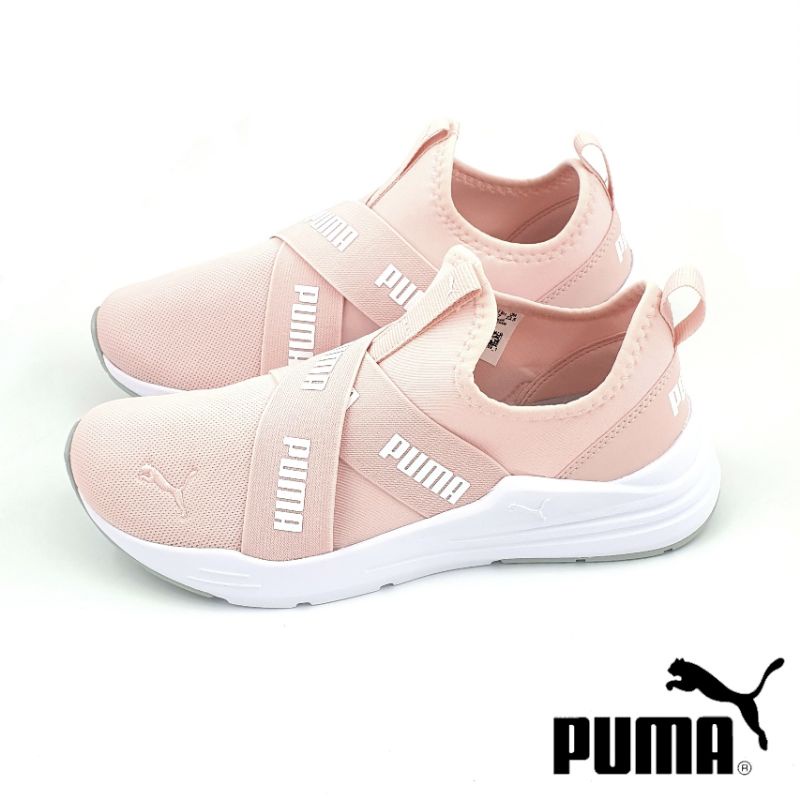 【MEI LAN】PUMA Wired Run Slipon (女) 襪套式 健身 休閒運動鞋 382299-03 粉色