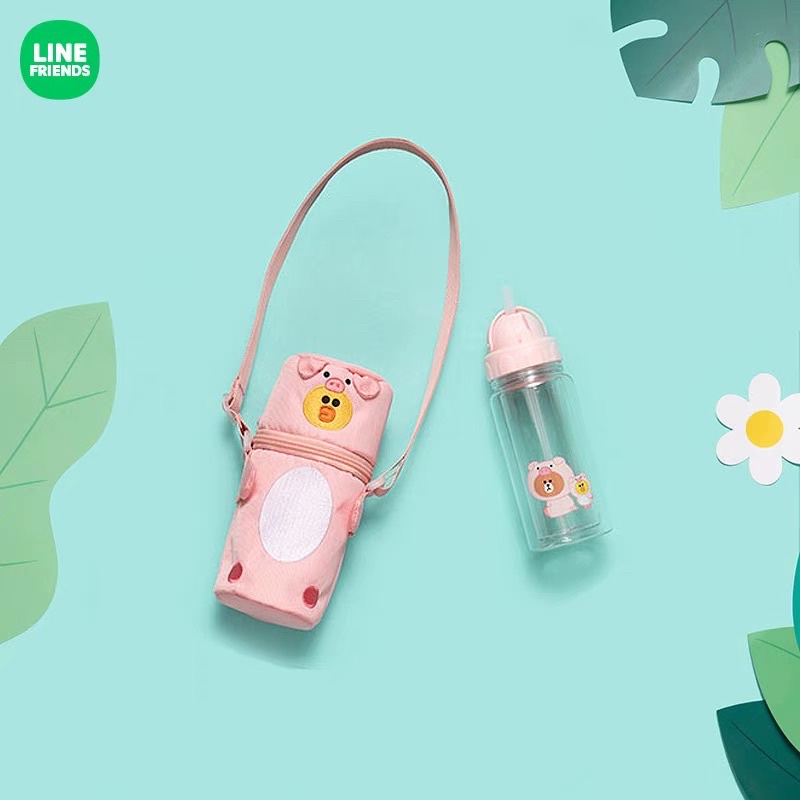 【現貨】LINE FRIENDS JUNGLE BROWN系列 豬豬熊大莎莉 吸管杯水壺套裝
