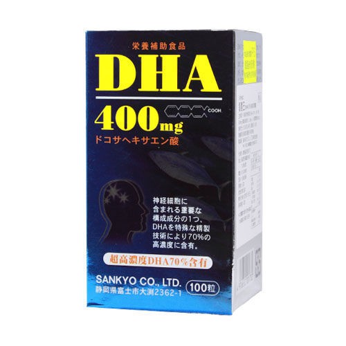日本三共SANKYO【 新智慧王】 DHA 400mg +PS磷脂絲胺酸 精純軟膠囊 100顆