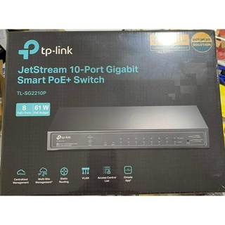 🎀杰洋 TP-LINK JetStream 10 埠 Gigabit 智慧型交換器 PoE+ TL-SG2210P