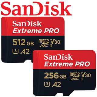 200MB/s SanDisk 512G 256GB Extreme PRO microSDXC TF 記憶卡 A2