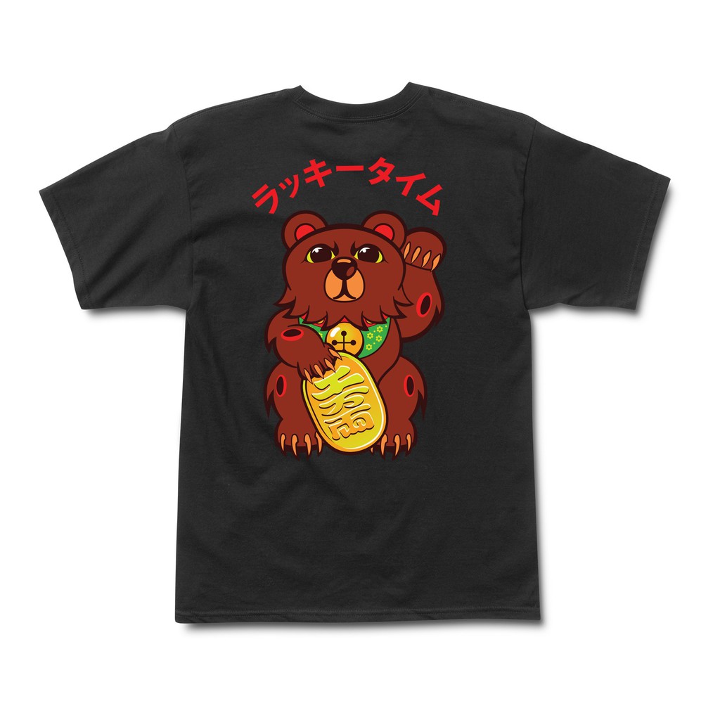 Grizzly Lucky Bear T恤 (黑)《Jimi Skate Shop》