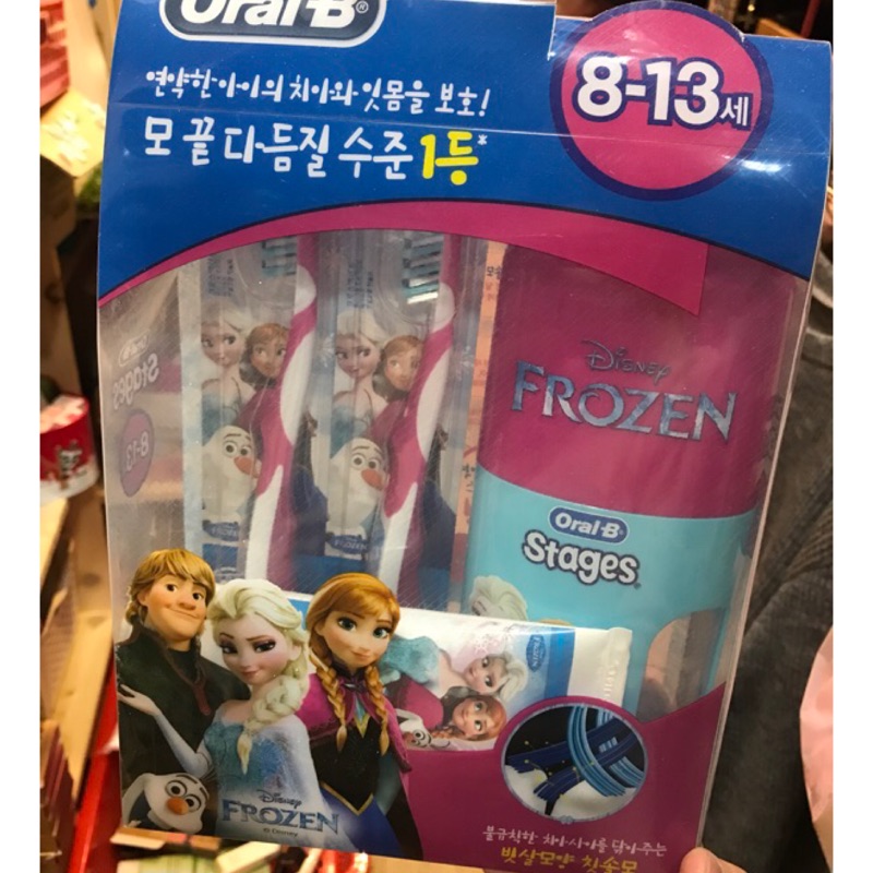 韓國進口 兒童牙刷套盒組適合8到13歲的大小朋友 冰雪奇緣 Star Wars 45903