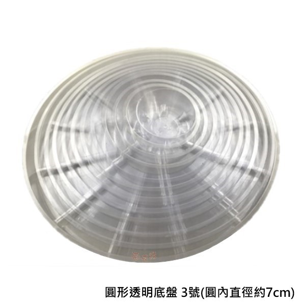 圓形透明底盤 - 3號(圓內直徑約7cm)
