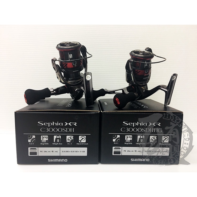 ◎百有釣具◎SHIMANO 21 SEPHIA XR C3000SDH/C3000SDHHG進化無止盡 木蝦釣專用捲線器