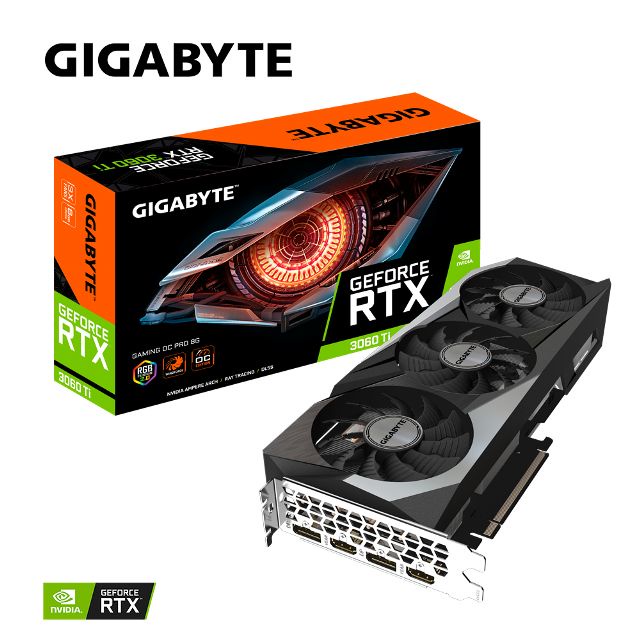 全新 現貨 技嘉GeForce RTX™ 3060 Ti GAMING OC PRO 8G