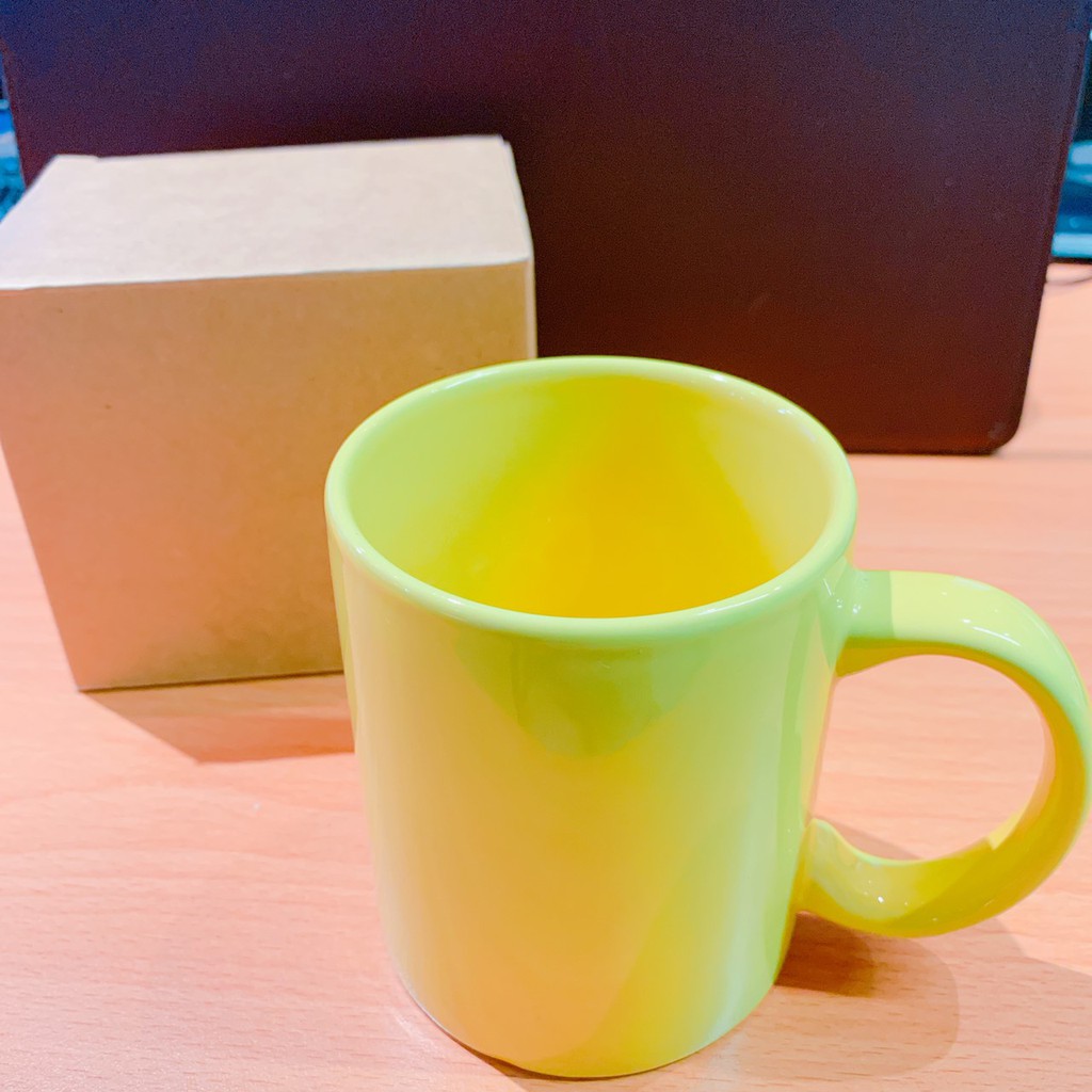 股東會紀念品 字得其樂 馬克杯 黃色馬克杯 杯子 水杯 咖啡杯 飲料杯 黃杯子 黃色杯子