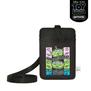 【OUTDOOR】DISNEY聯名款霓虹三眼怪系列證件票卡夾-黑色 ODDY21A13BK