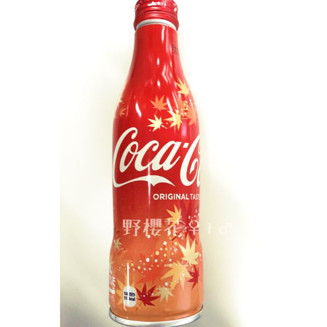 【野櫻花】可口可樂楓葉限定版曲線瓶鋁罐250ml限量發行日本製 收藏家必要收藏4902102114547