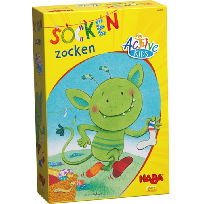 HABA 德國桌遊—趣運動：怪獸襪（Socken zocken）