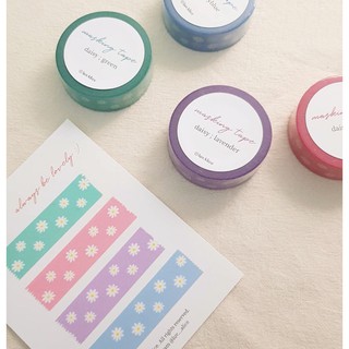 🇰🇷 韓國文創代購 luvAlice masking tape 紙膠帶 雛菊系列 daisy