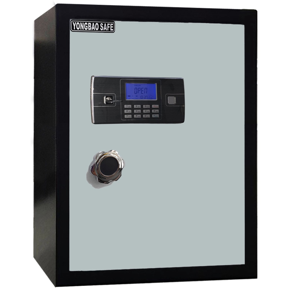 液晶防火防盜型保險櫃(QC-6650)《永寶保險櫃Yongbao Safe》極致灰防火保險箱 家用保險櫃 中型 公司用