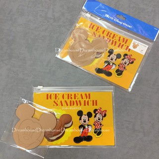 東京迪士尼 米奇 餅乾冰淇淋 造型 便條紙 夾鏈袋 收納夾 文具組