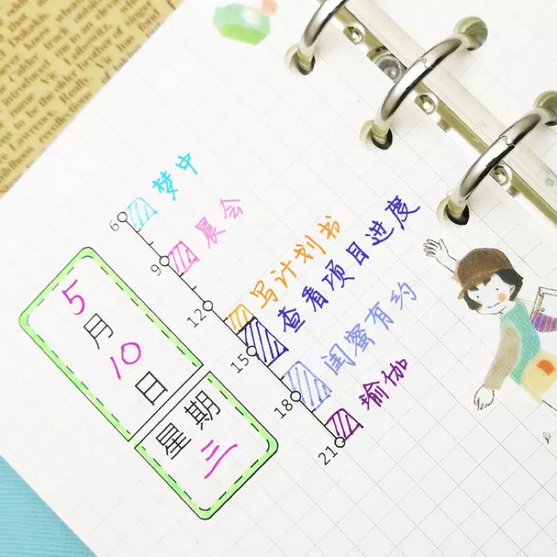 現貨 手帳印章直線時間軸時間管理規劃計劃創意手帳光敏印章連續章 蝦皮購物