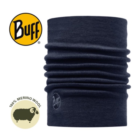 【Buff 西班牙】Merino Wool 美麗諾羊毛加厚保暖領巾－耐寒溫度 丹寧藍 /BF110964
